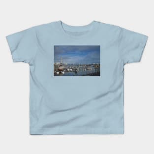 The Marina at Blyth South Harbour, Northumberland Kids T-Shirt